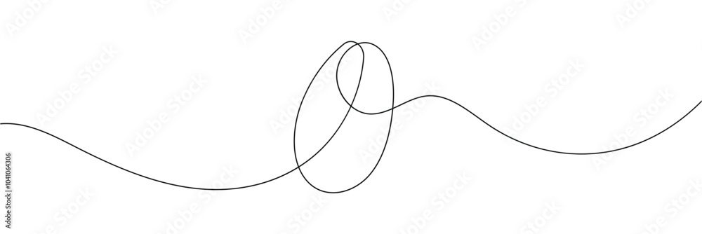 Obraz premium Easter egg line art style vector. Easter Eggs outline, line art. Vector isolated hand drawn illustration in eps 10.