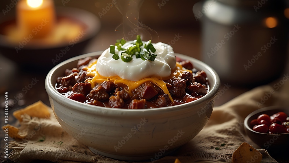 Delicious Chili Con Carne Bowl. Delicious Chili Con Carne Bowl.