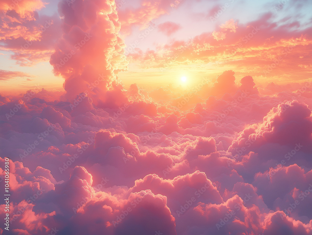 cute and soft-colored cartoon skies and clouds cute and soft-colored cartoon skies and clouds