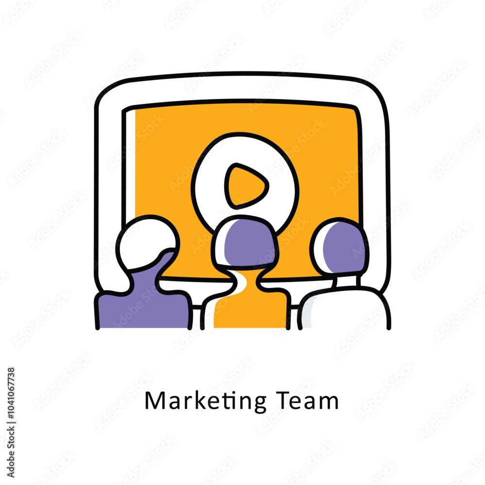 Marketing team isometric stock illustration. EPS File stock illustration Marketing team isometric stock illustration. EPS File stock illustration