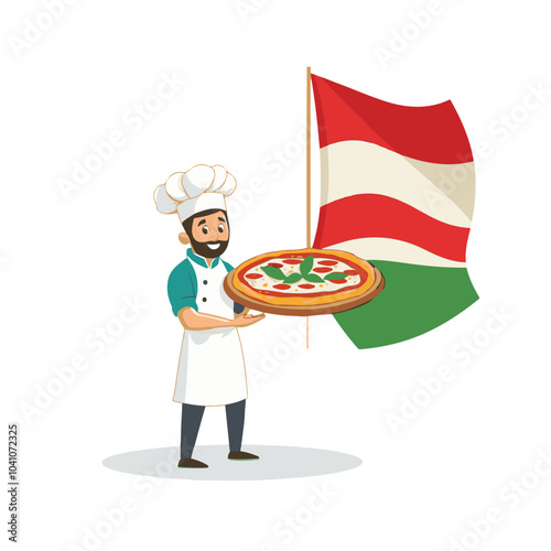Italian pizza chef