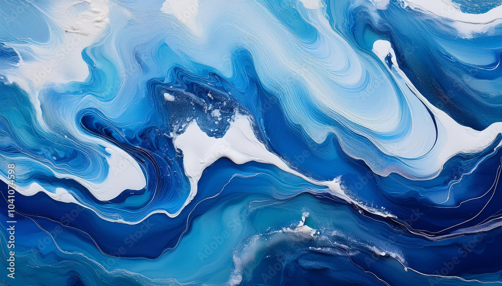 Painted Abstract backdrop, Swirling Ocean Blues, Acrylic Brushwork, Wave Patterns, Modern Wall Art, Creative Backdrop, Vibrant Richness, Harmony, Unique Expressionism, Fine Art Decoration Painted Abstract backdrop, Swirling Ocean Blues, Acrylic Brushwork, Wave Patterns, Modern Wall Art, Creative Backdrop, Vibrant Richness, Harmony, Unique Expressionism, Fine Art Decoration