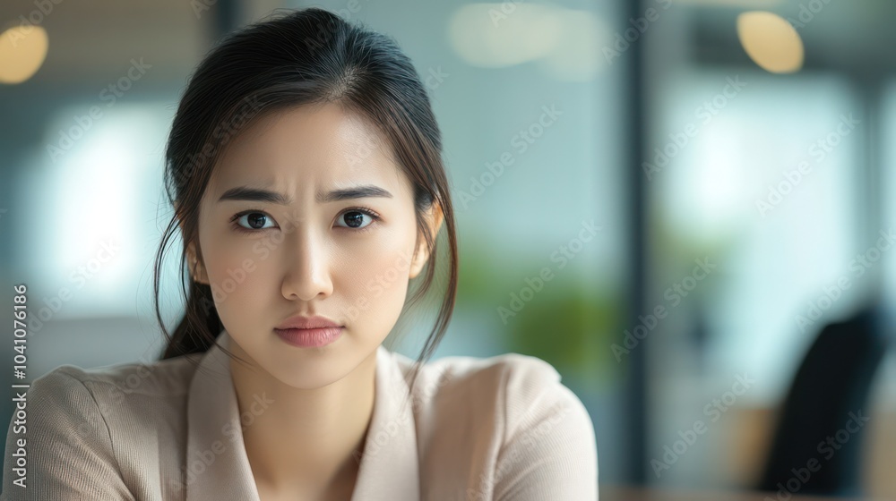 Asian employee subjected to microaggressions in a corporate setting, highlighting the need for cultural sensitivity Asian employee subjected to microaggressions in a corporate setting, highlighting the need for cultural sensitivity