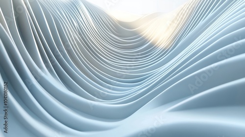 Elegant Wavy Textures in Soft Light