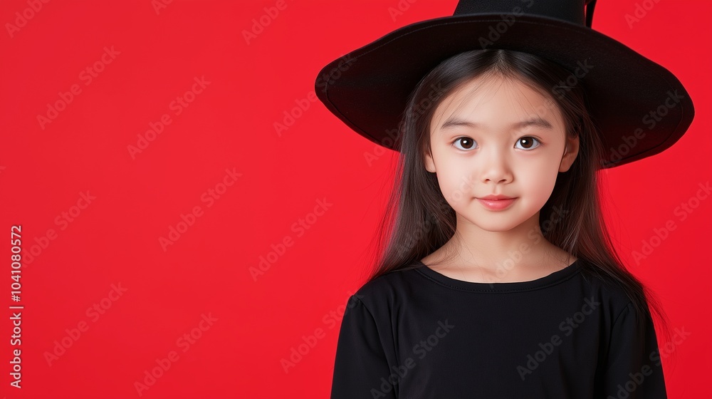 Asian kid girl witch costume, Halloween Asian kid girl witch costume, Halloween