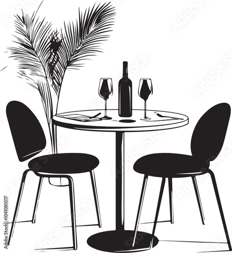 table and chairs