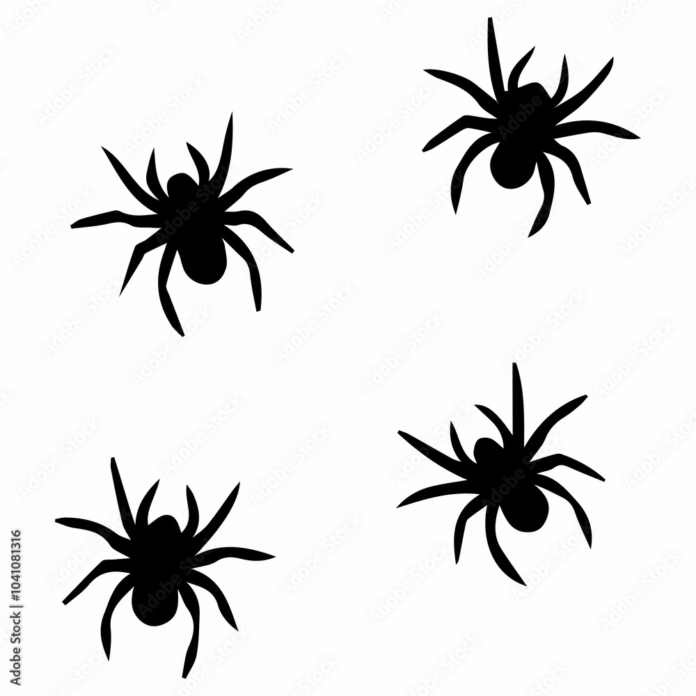 spider on a white background spider on a white background