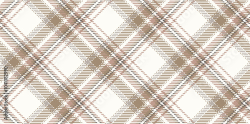 Vector checkered pattern. Tartan, textured seamless twill for flannel shirts, duvet covers, other autumn winter textile mills. Vector Format