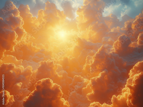 the sky from the perspective of someone looking up