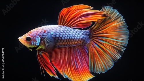 Vibrant Siamese Fighting Fish