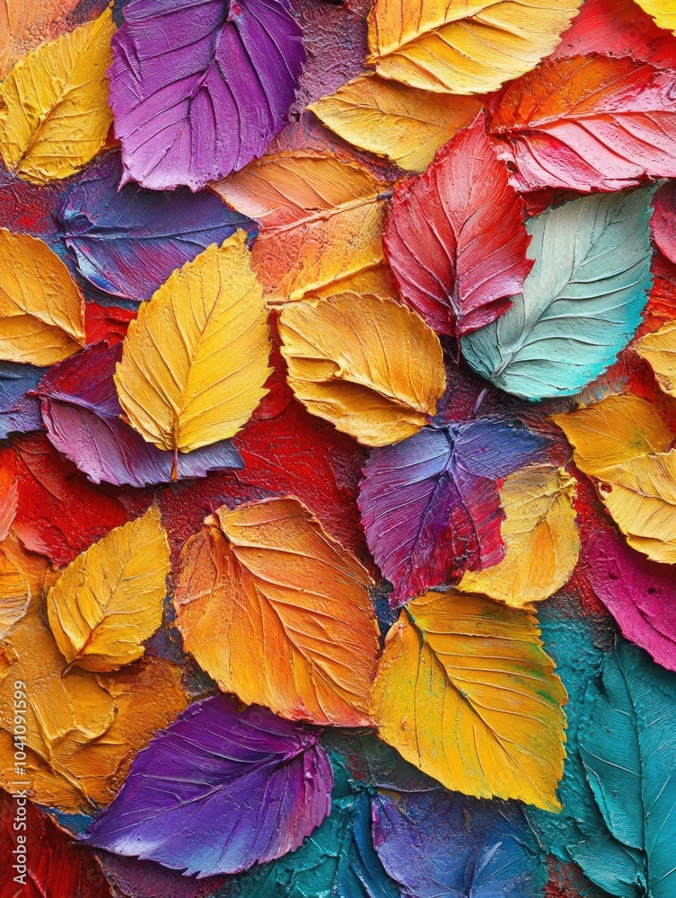Close-up of colorful leaves Close-up of colorful leaves