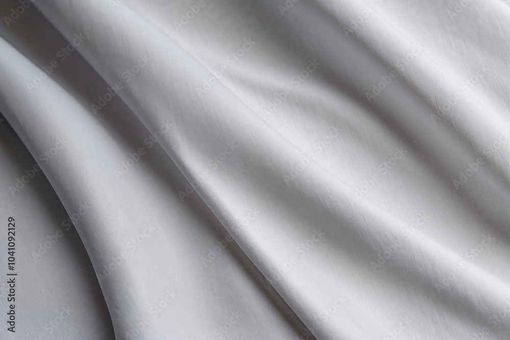 Fototapeta premium Light gray plain fabric background.