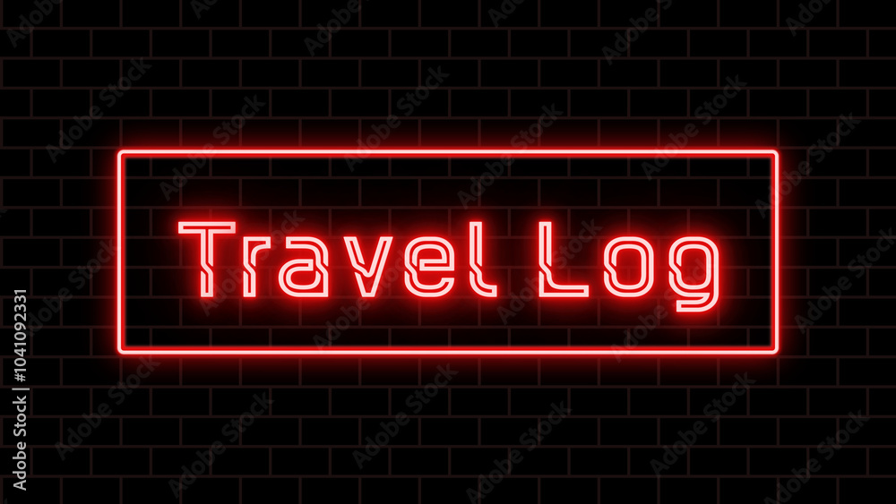 Travel Log のネオン文字 Travel Log のネオン文字