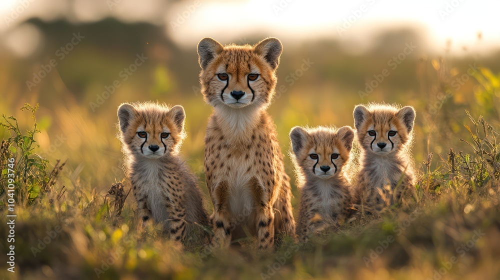 Obraz premium Promote genetic diversity through wildlife conservation, ensuring future generations of species