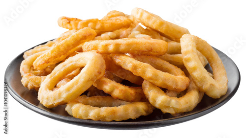 Isolated Deep-Fried Snacks on Transparent Background 