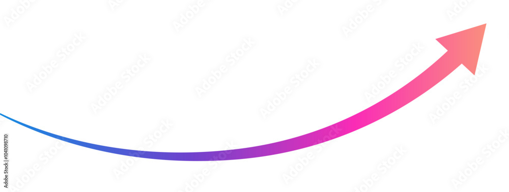 Colorful long curve arrow business financial goal background design template. Investment economy value growth concept.
Colorful long curve arrow business financial goal background design template. Investment economy value growth concept.