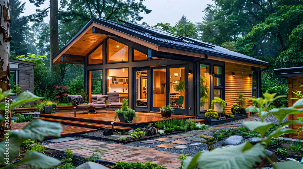 ADU also known as tiny house or inlaw cottage information. Concept Accessory Dwelling Unit, Building Regulations, Renting Guidelines, Benefits, Design Trends