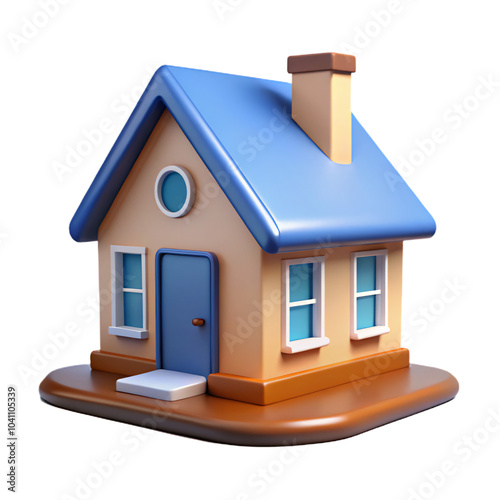 house on white. house, home, building, architecture, roof, 3d, estate, model, construction, small, icon, door, real, window, housing, business, residential, cottage, property, illustration, real estat