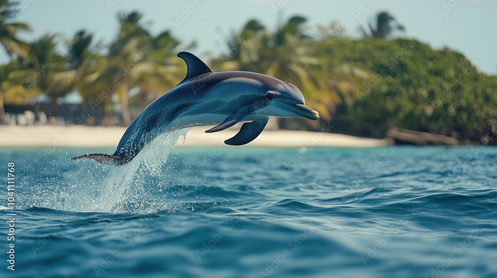 Dolphin Leaping from the Ocean Dolphin Leaping from the Ocean