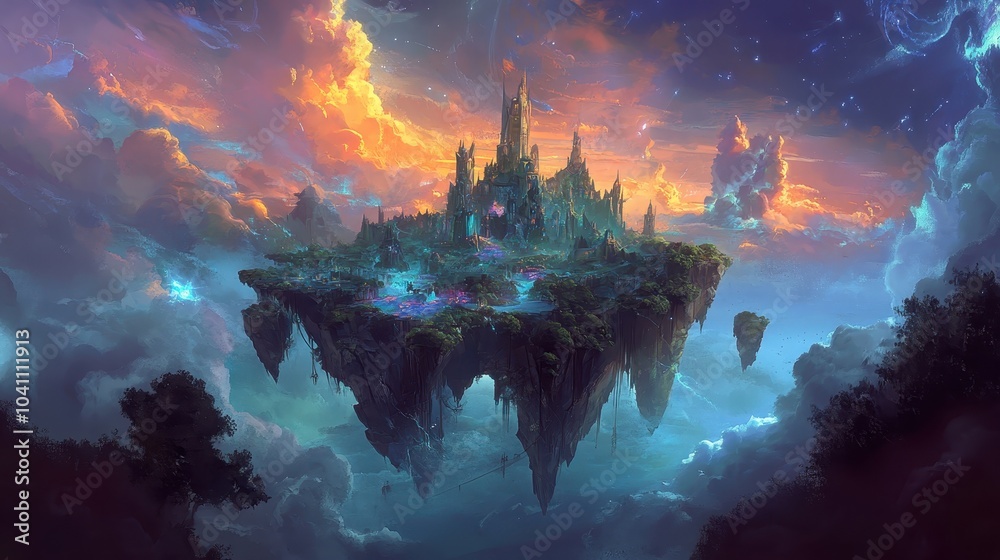 Floating Island Realm with Shifting Gravity Floating Island Realm with Shifting Gravity