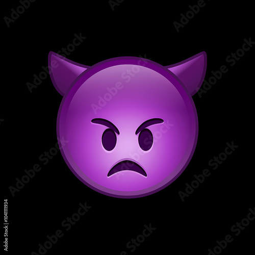 Angry Face with Horns Emoji
