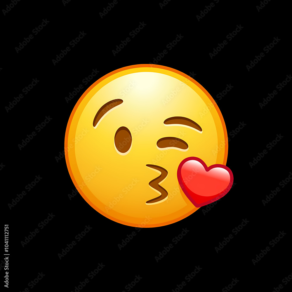 Fototapeta premium Face Blowing a Kiss 