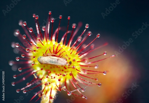 Carnivorous Sundew Plant Close-up