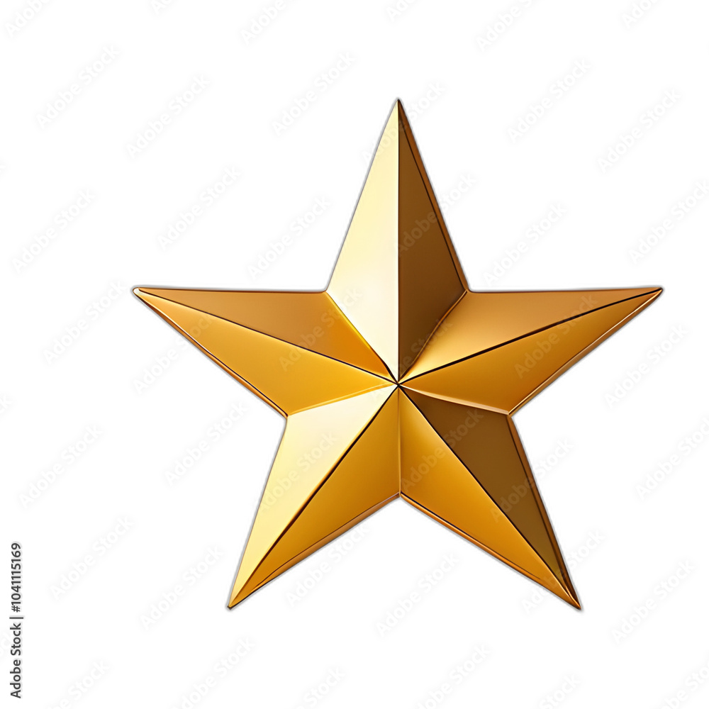 golden star isolated on white golden star isolated on white