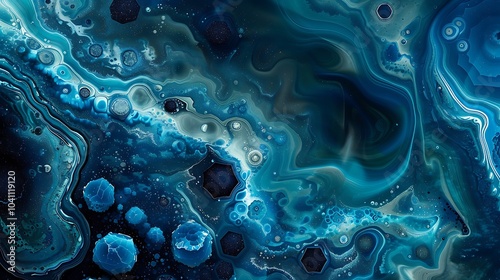 Wallpaper Mural A Mesmerizing Cyan Marble Aesthetic
 Torontodigital.ca
