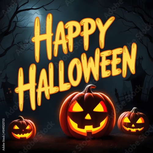 Happy Halloween background poster design