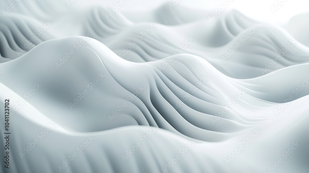 Abstract White Waves Texture in Smooth Design Abstract White Waves Texture in Smooth Design