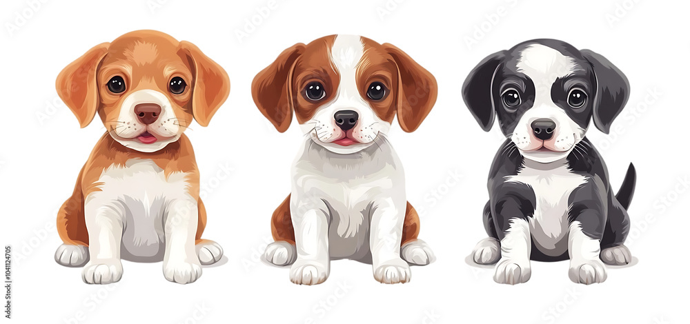 set of a puppy dog collection isolated transparent background set of a puppy dog collection isolated transparent background