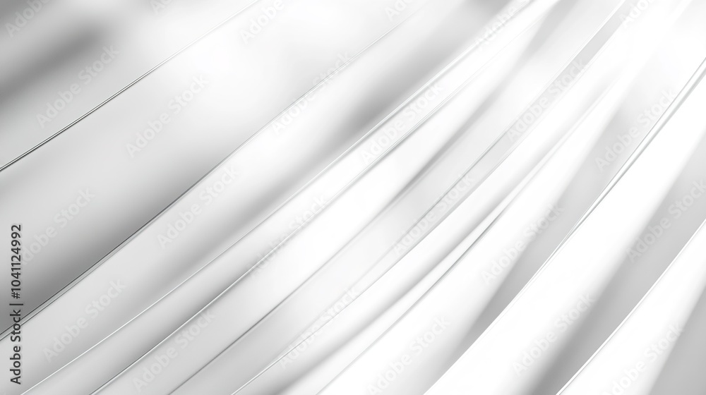Fototapeta premium Elegant White Abstract Background with Smooth Lines