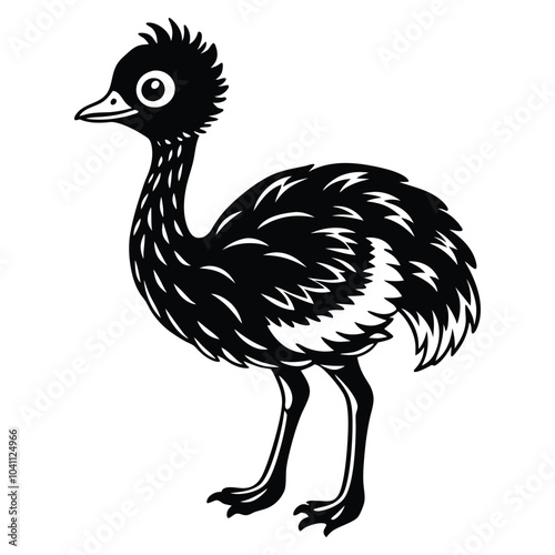 illustration of an emu