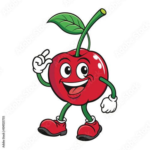 red cherry cartoon