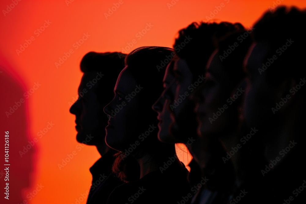 A group of people standing together, diverse ages and genders A group of people standing together, diverse ages and genders