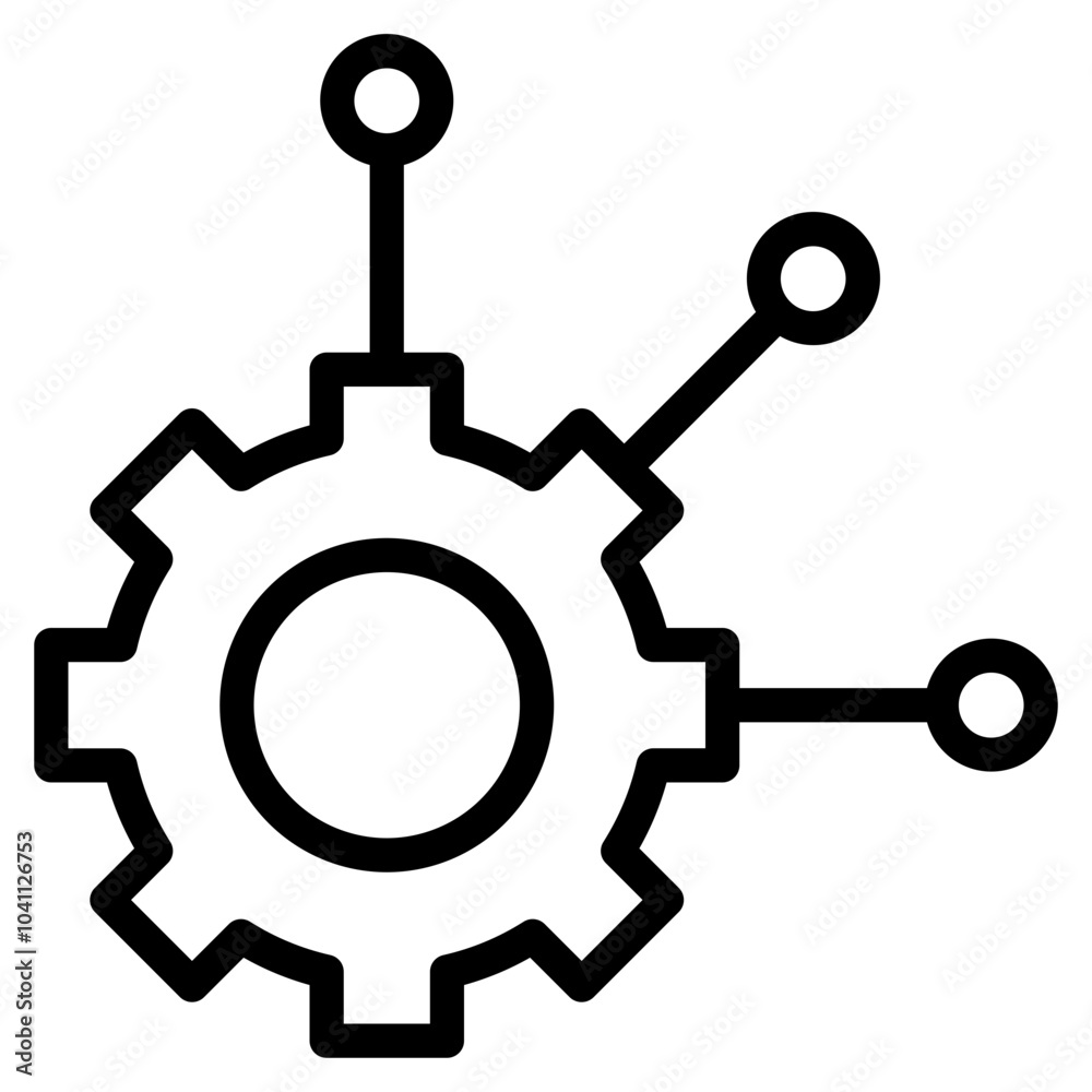 Gear setting vector icon Gear setting vector icon
