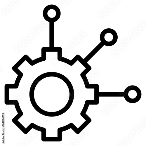 Gear setting vector icon