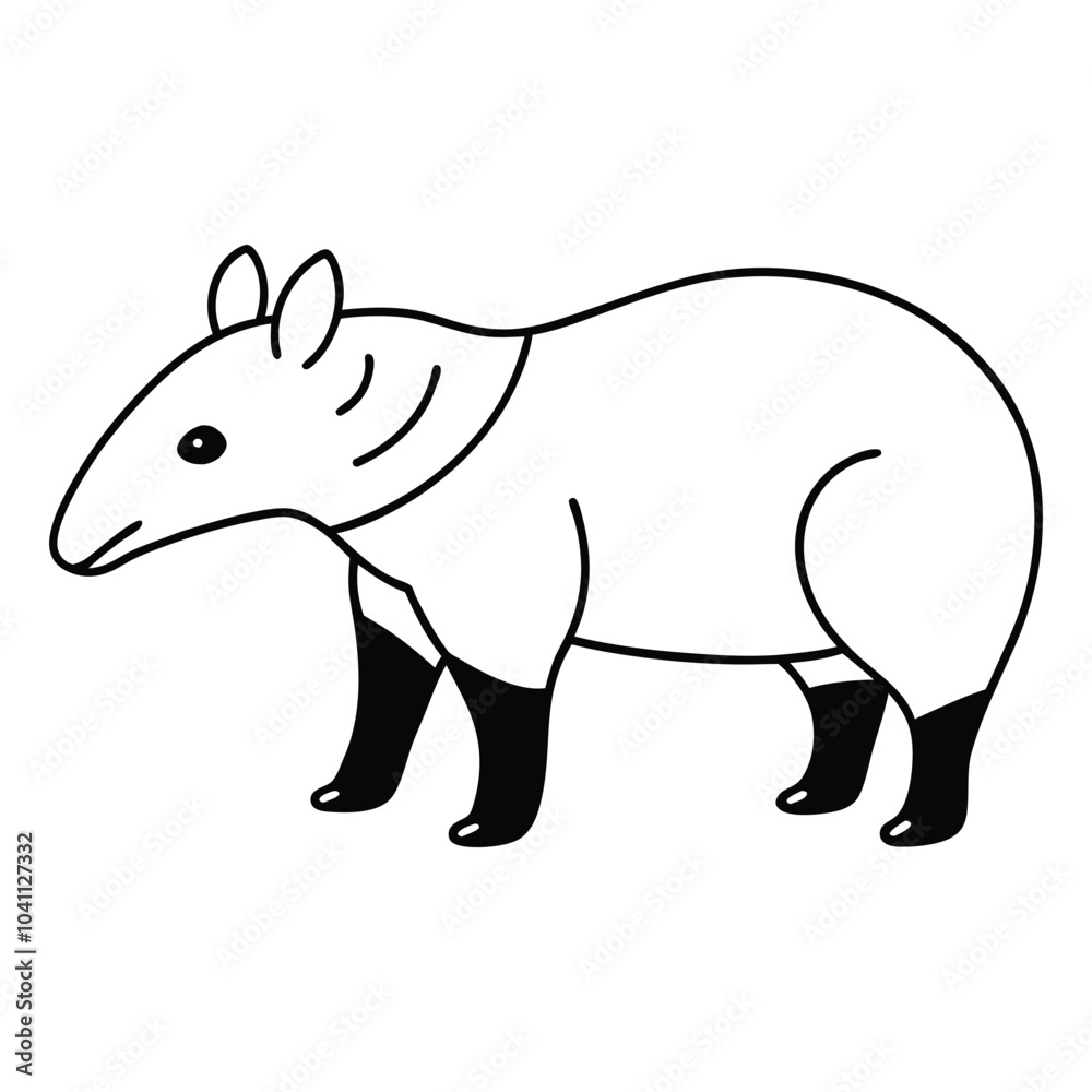 illustration of a tippy tapir