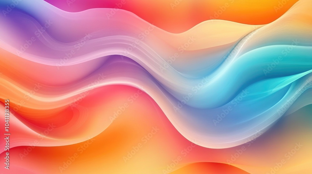 Colorful gradient abstract background with flowing waves design perfect for HD wallpaper and artistic projects Colorful gradient abstract background with flowing waves design perfect for HD wallpaper and artistic projects