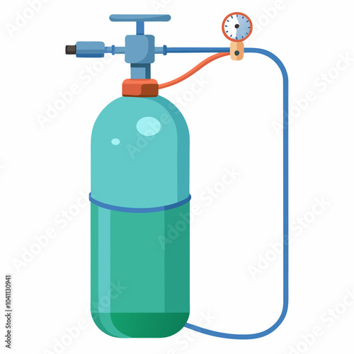 oxygen tank vector illustration on a white background