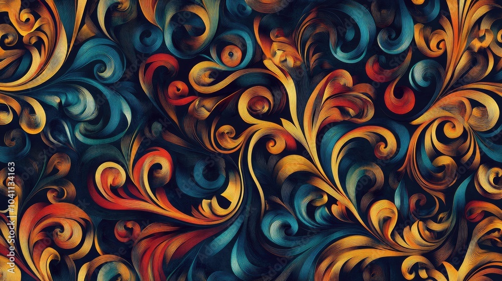 Contemporary seamless background featuring a distinctive abstract design Contemporary seamless background featuring a distinctive abstract design