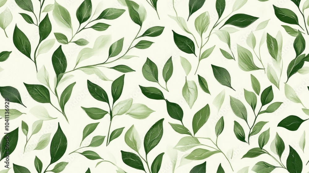 Abstract seamless botanical pattern design Abstract seamless botanical pattern design