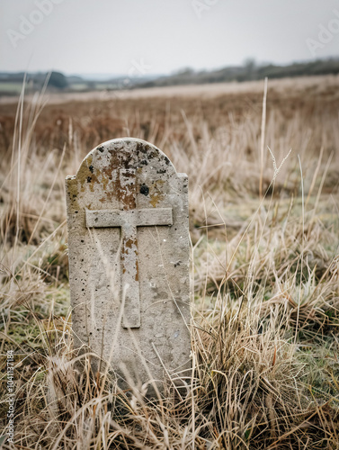 blank gravestone