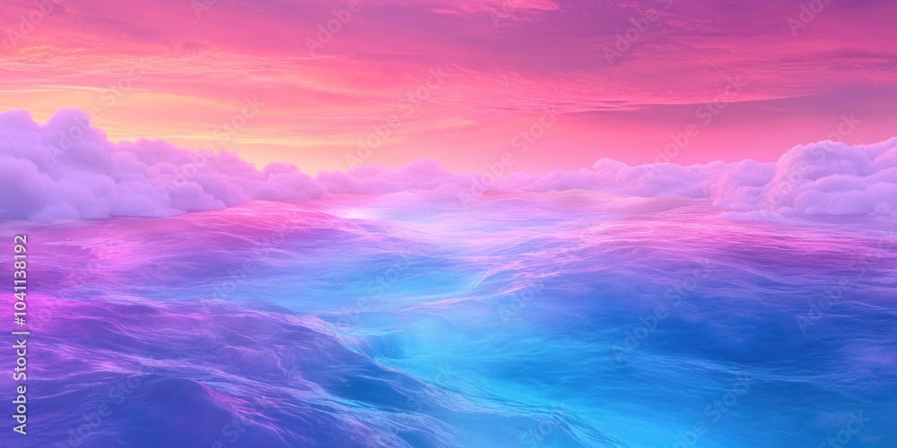 Aerial Perspective of Vibrant River Delta, Aerial View of Colorful River Delta Aerial Perspective of Vibrant River Delta, Aerial View of Colorful River Delta