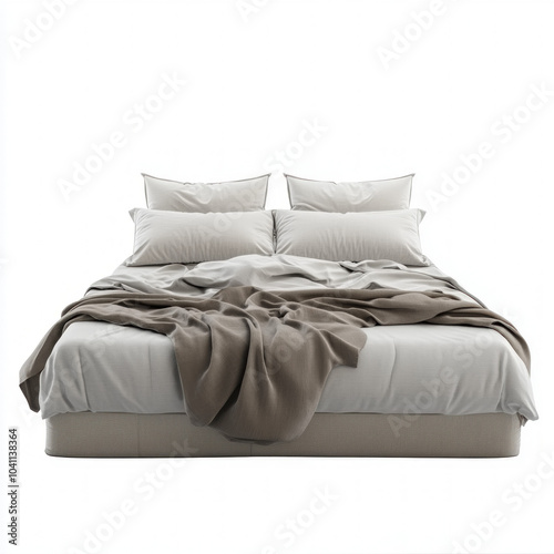 Double Bed Isolated