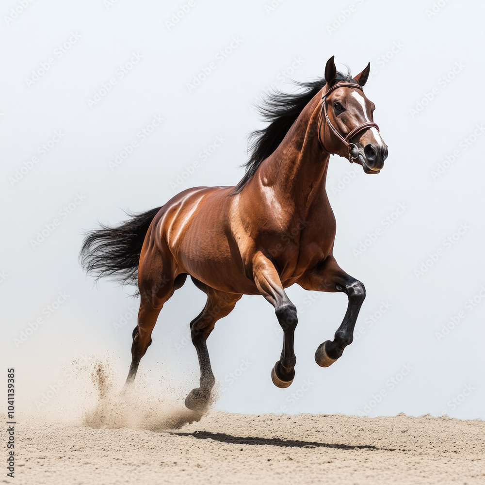 Obraz premium Horse Galloping Isolated
