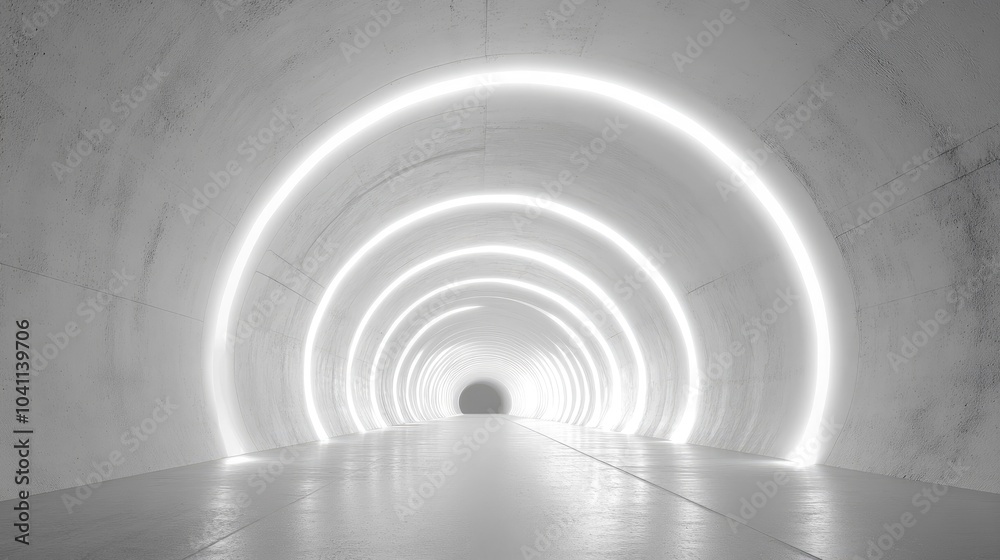 3D rendering of a tunnel 3D rendering of a tunnel