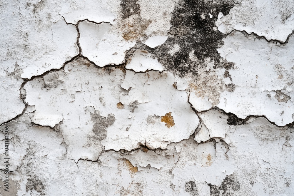 A detailed view of flaking paint on a white surface, often used for architectural or design reference A detailed view of flaking paint on a white surface, often used for architectural or design reference
