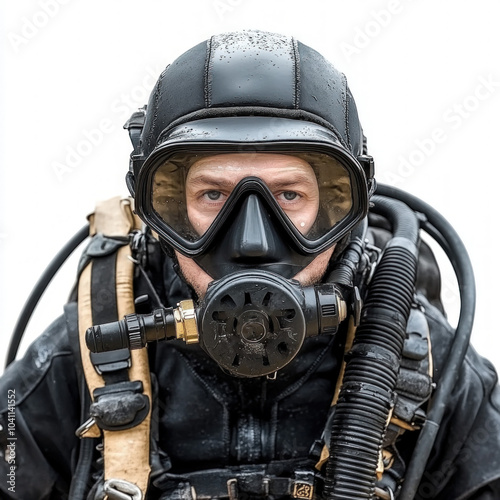 Scuba Diver Isolated